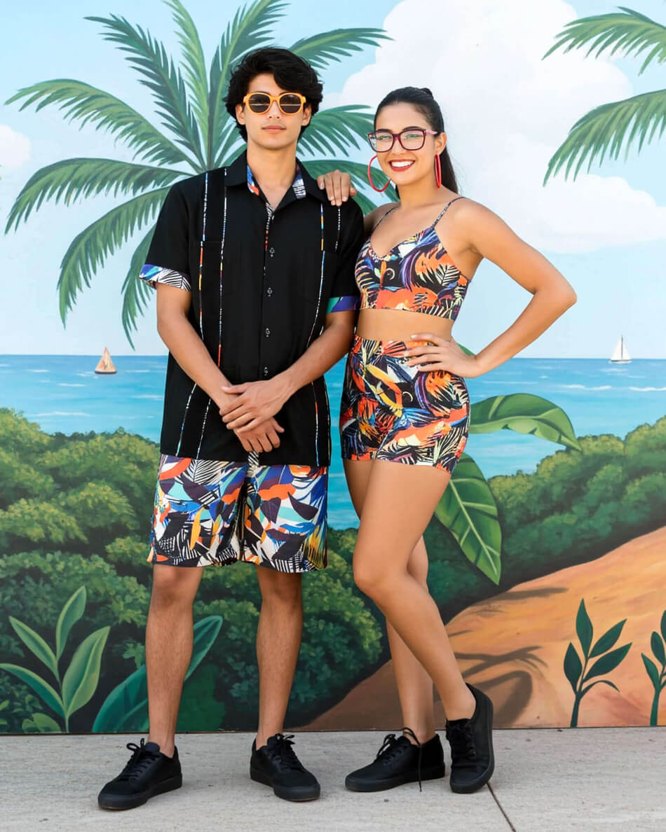 Midnight in Tropicale Guayabera