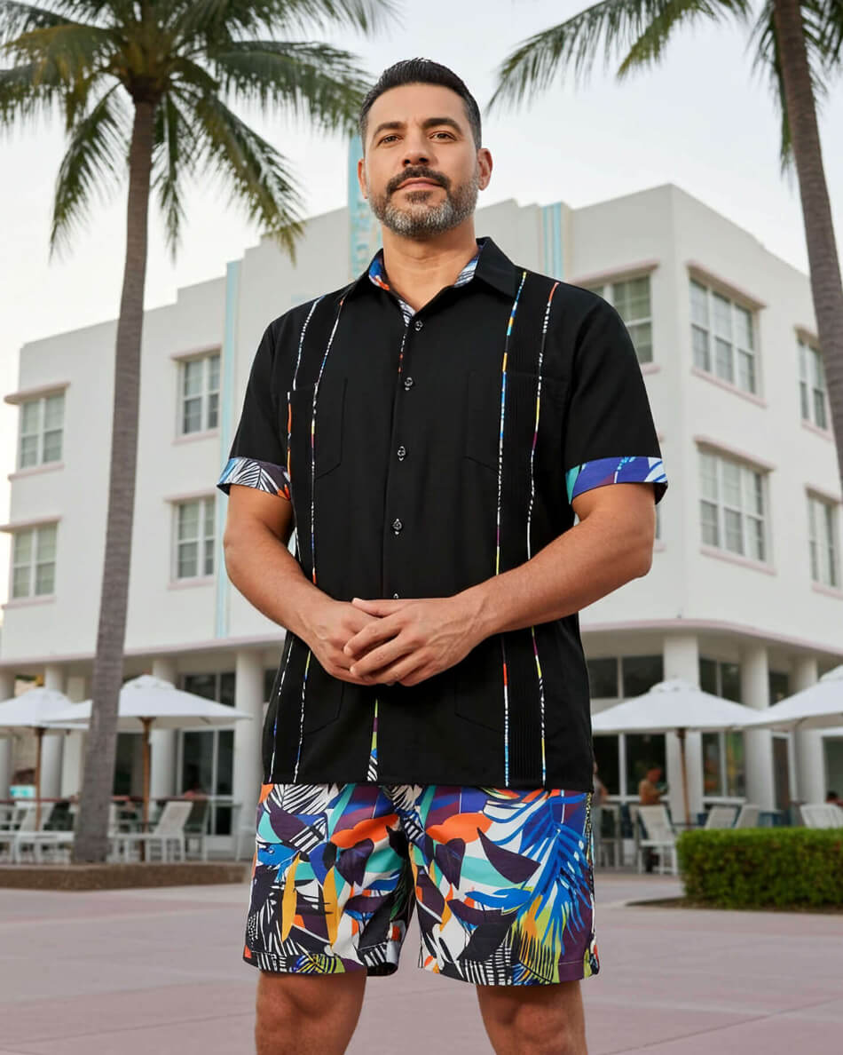 Midnight in Tropicale Guayabera