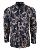 Ready to Go Medium | Desert Rain Maverick Long Sleeve Guayabera