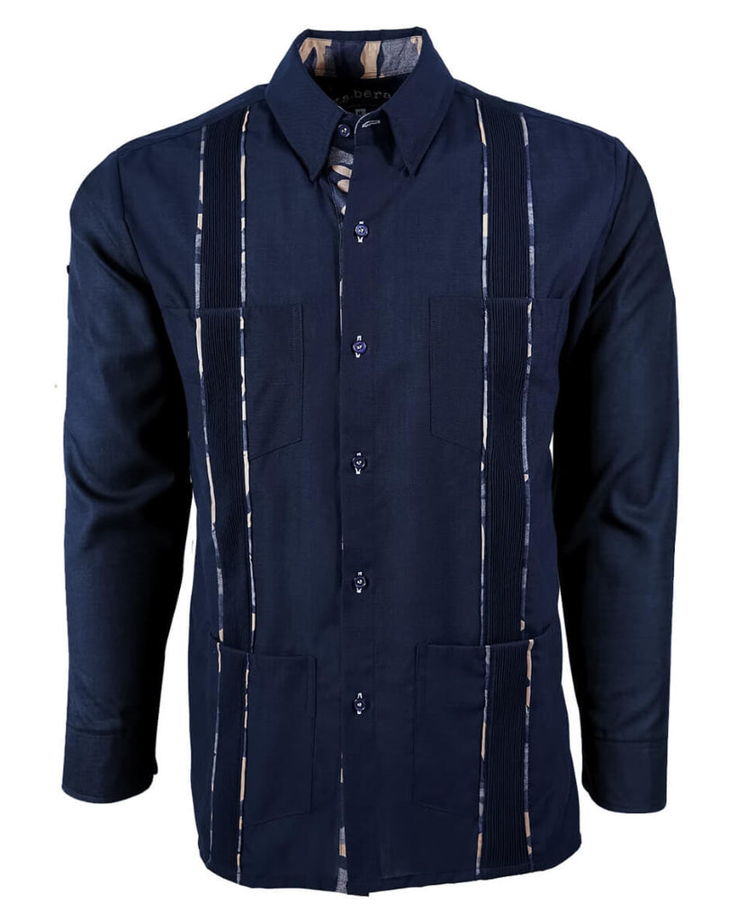 Navy Nightfall Commander Guayabera
