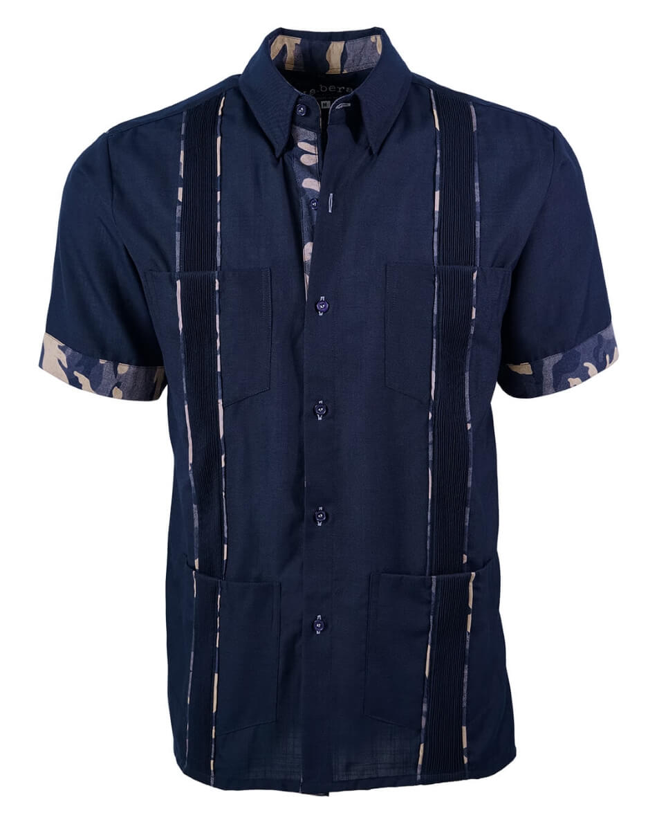 Navy Nightfall Commander Guayabera