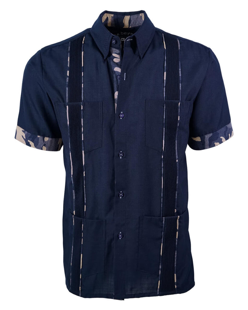Navy Nightfall Commander Guayabera