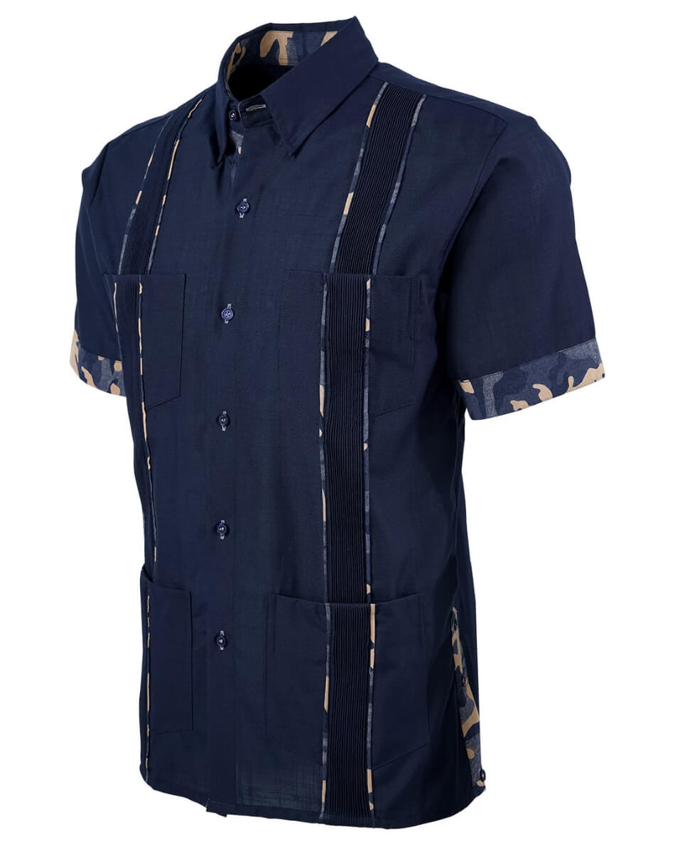 Navy Nightfall Commander Guayabera