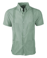 Guingán Clásico Green Guayabera