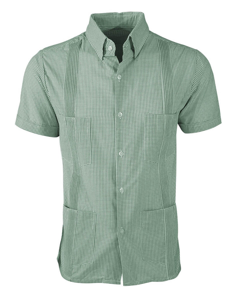 Guingán Clásico Green Guayabera