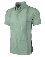 Guingán Clásico Green Guayabera