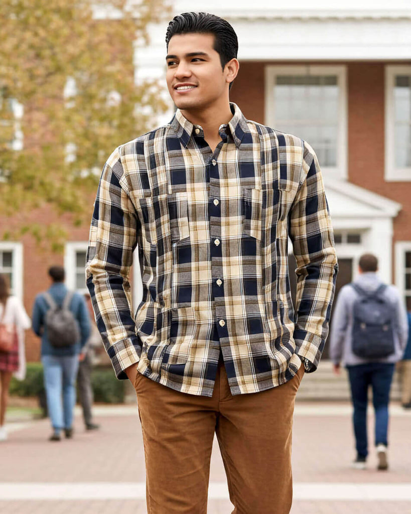 Highland Valor Tartán Guayabera