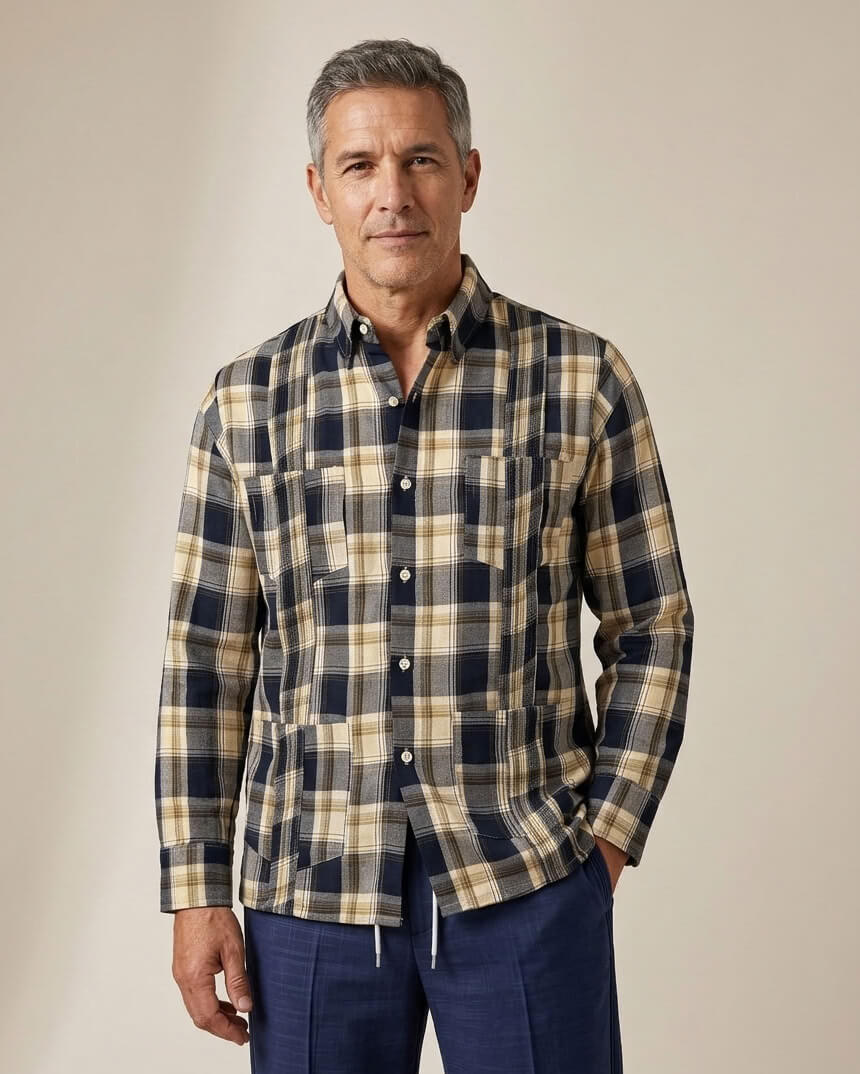 Ready to Go Small | Highland Valor Tartán Guayabera