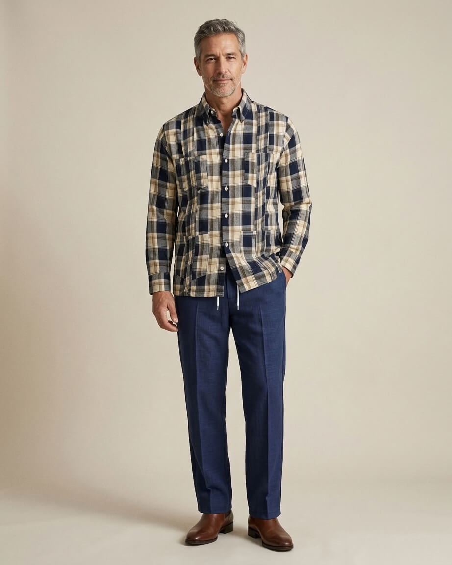 Ready to Go Small | Highland Valor Tartán Guayabera