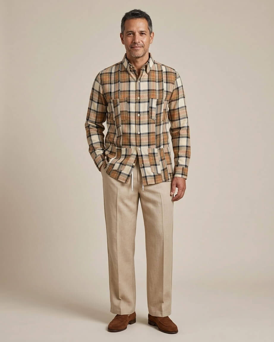 Ready to Go Medium | Highland Tartáno Guayabera