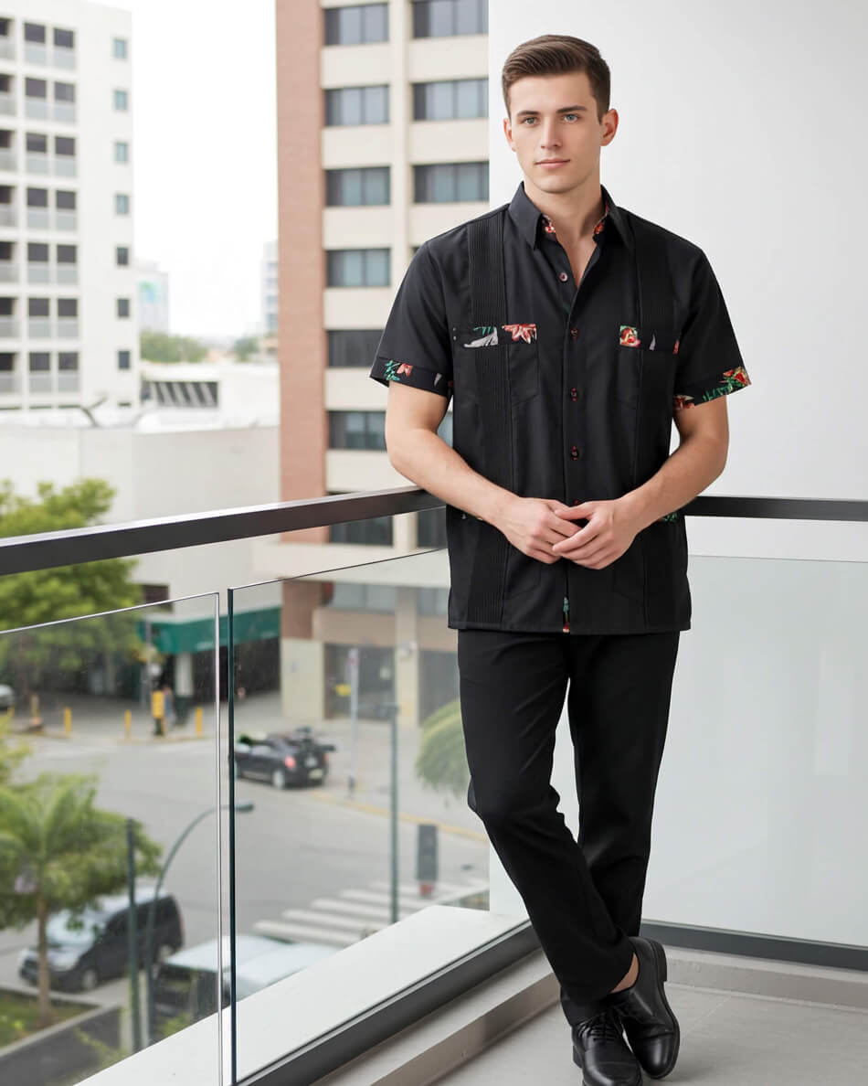 Midnight in Maui Guayabera