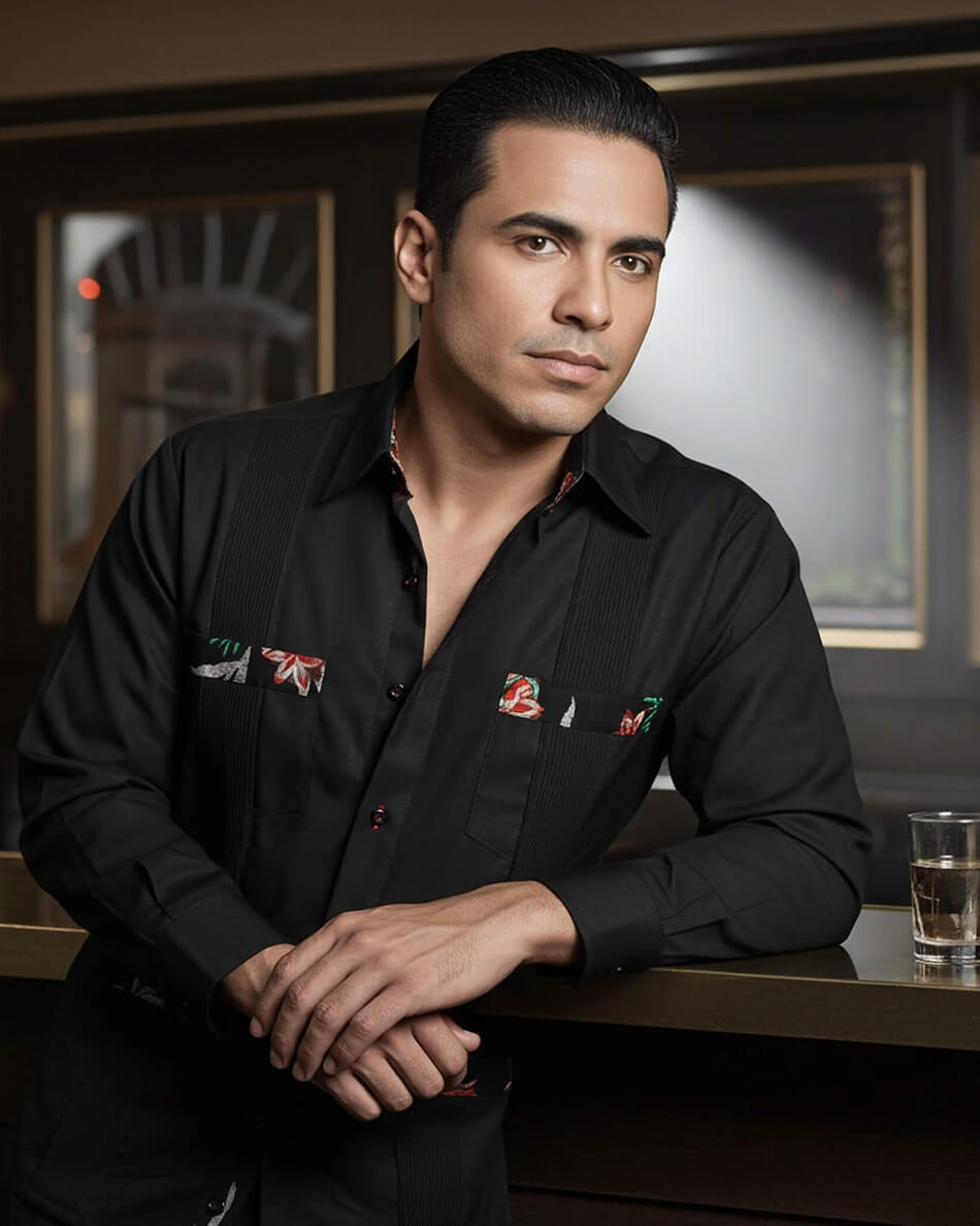 Midnight in Maui Guayabera