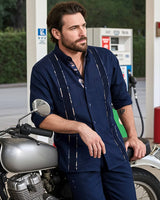 Navy Nightfall Commander Guayabera