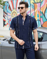 Navy Nightfall Commander Guayabera