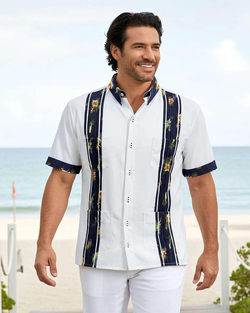 Oceanside Escape Guayabera – Y.A.Bera Clothing
