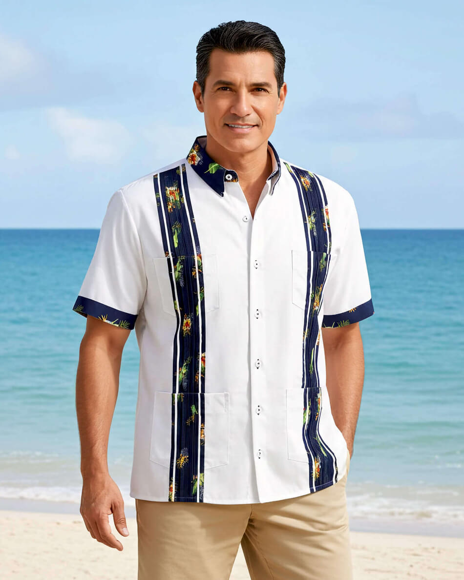 Oceanside Escape Guayabera – Y.A.Bera Clothing
