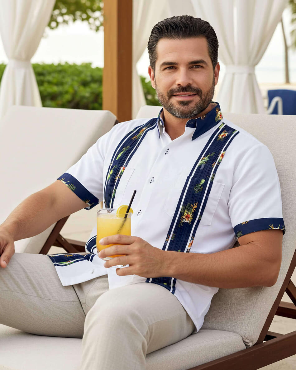 Oceanside Escape Guayabera – Y.A.Bera Clothing