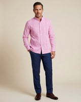 Ready to Go Medium | Guingán Clásico Rose Pink Long Sleeve Guayabera