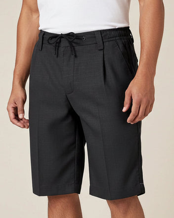 Midnight Black Guayabera Shorts – Y.A.Bera Clothing