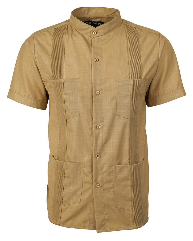 Jungle Khaki Four Pocket Traditional Guayabera