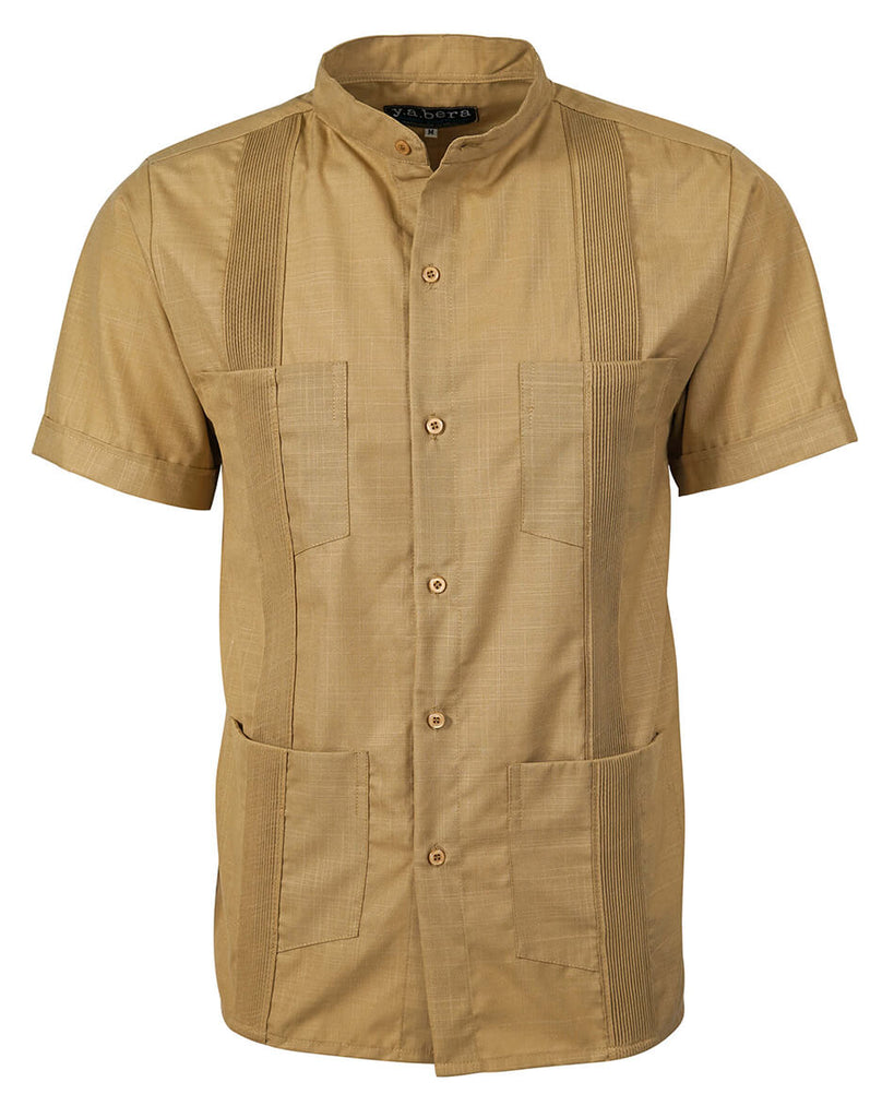 Jungle Khaki Four Pocket Traditional Guayabera