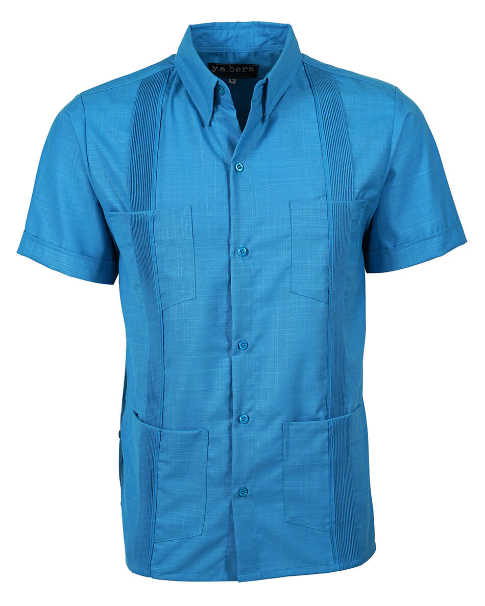 Turqueza Four Pocket Traditional Guayabera