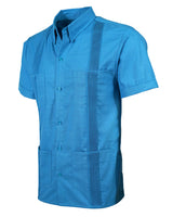 Turqueza Four Pocket Traditional Guayabera