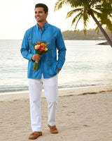 Turqueza Four Pocket Traditional Guayabera