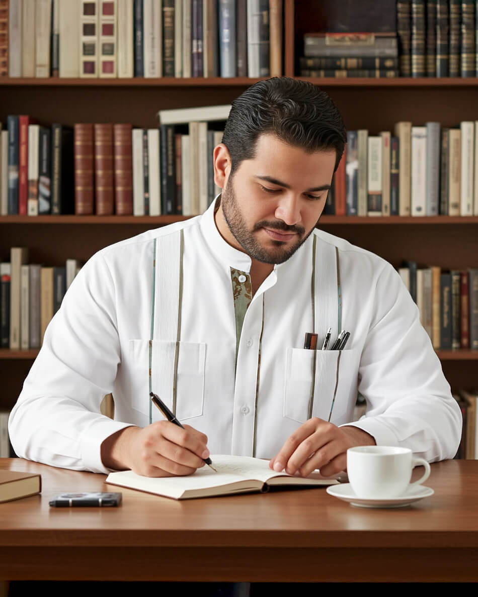 White Sand Caribeño Hideout Guayabera