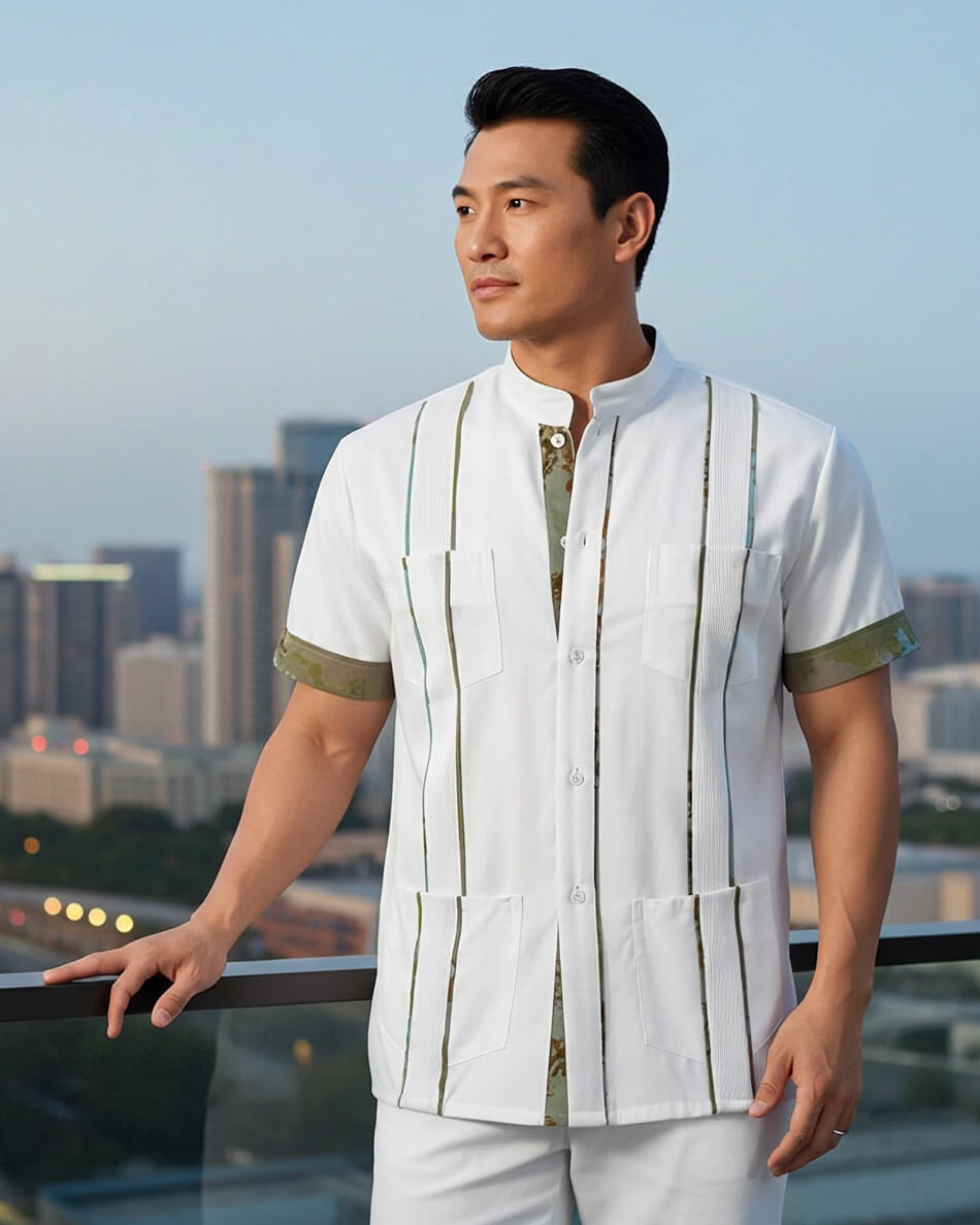 White Sand Caribeño Hideout Guayabera