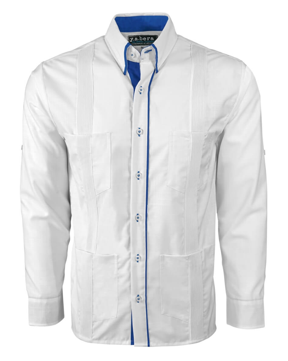 Couture Blanco Clásico Four Pocket Guayabera