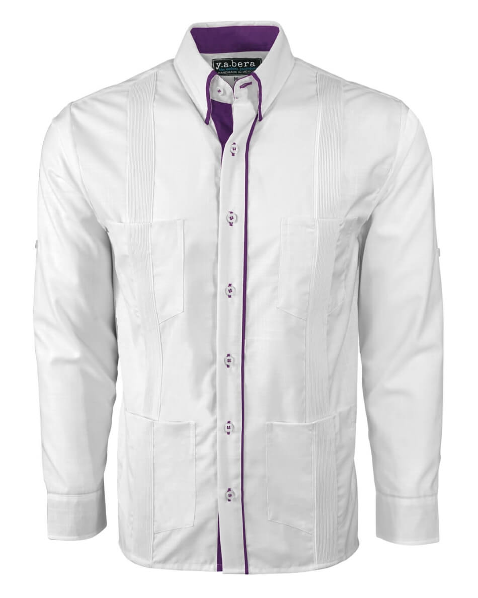Couture Blanco Clásico Four Pocket Guayabera