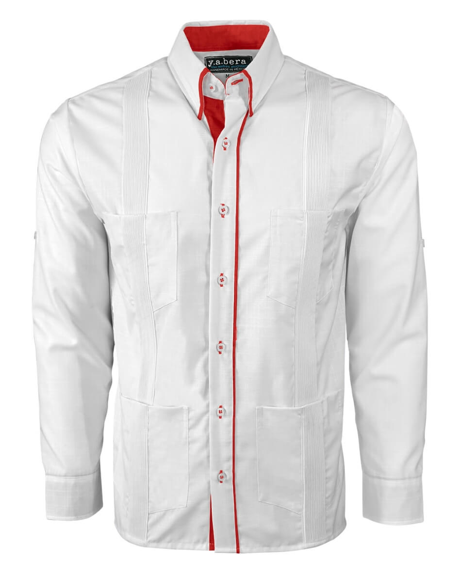 Couture Blanco Clásico Four Pocket Guayabera