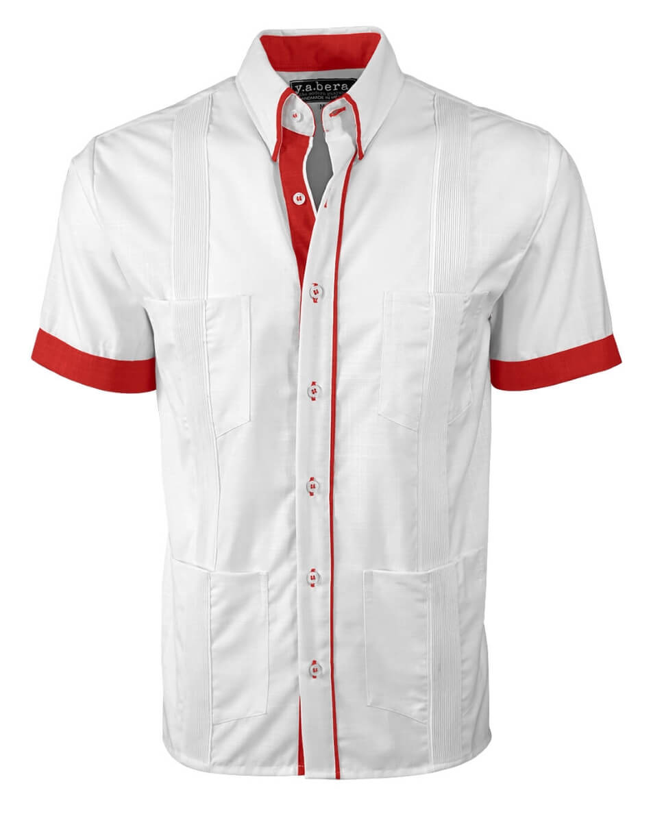Couture Blanco Clásico Four Pocket Guayabera