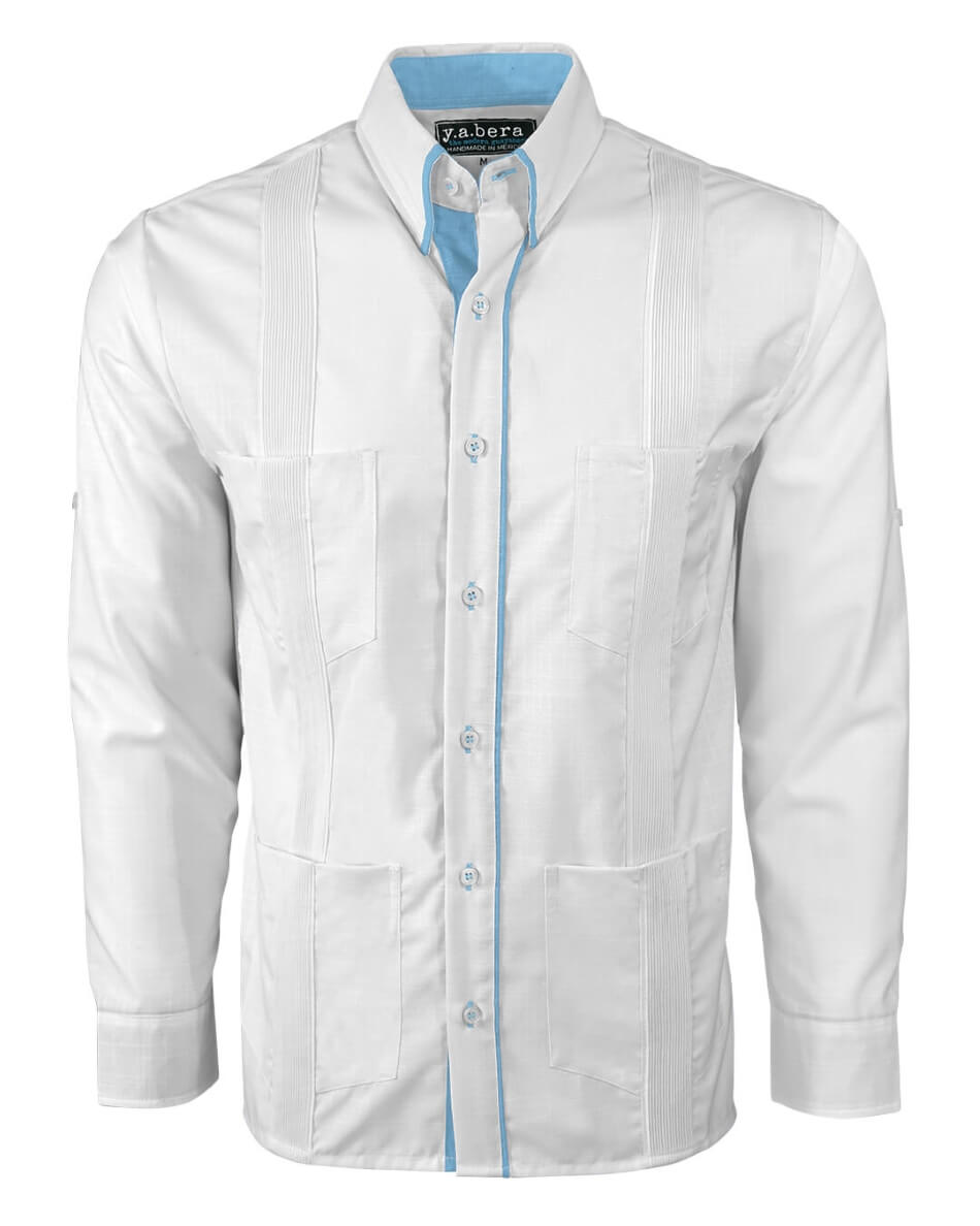 Couture Blanco Clásico Four Pocket Guayabera