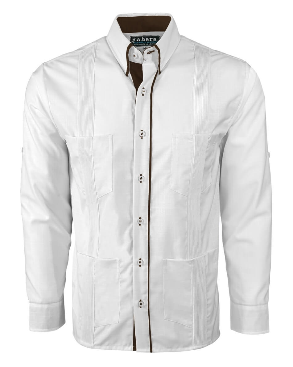 Couture Blanco Clásico Four Pocket Guayabera