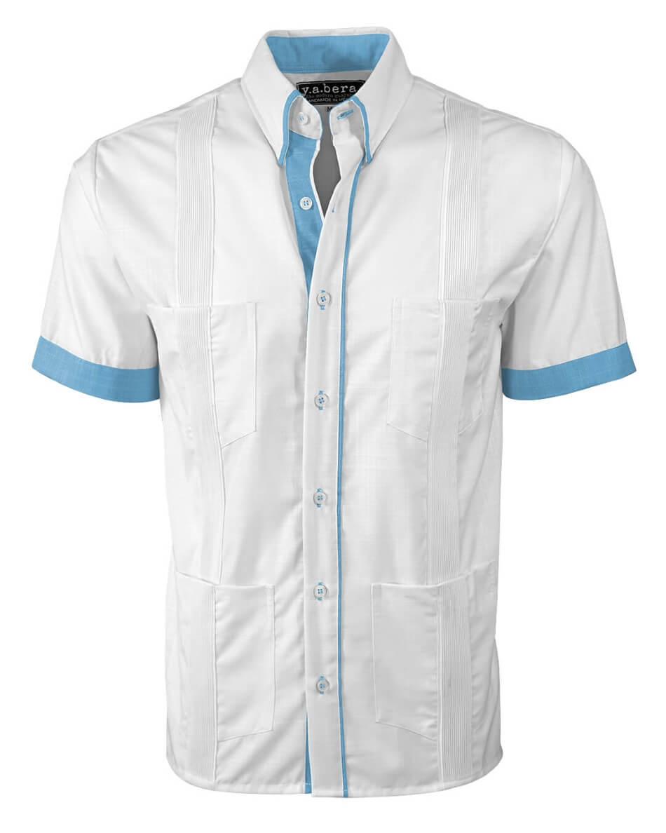 Couture Blanco Clásico Four Pocket Guayabera