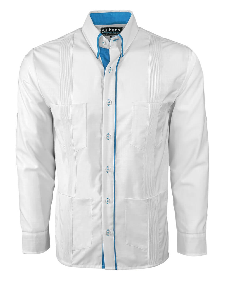 Couture Blanco Clásico Four Pocket Guayabera