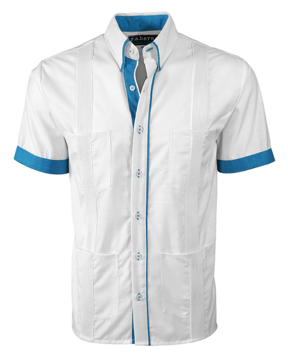 Couture Blanco Clásico Four Pocket Guayabera