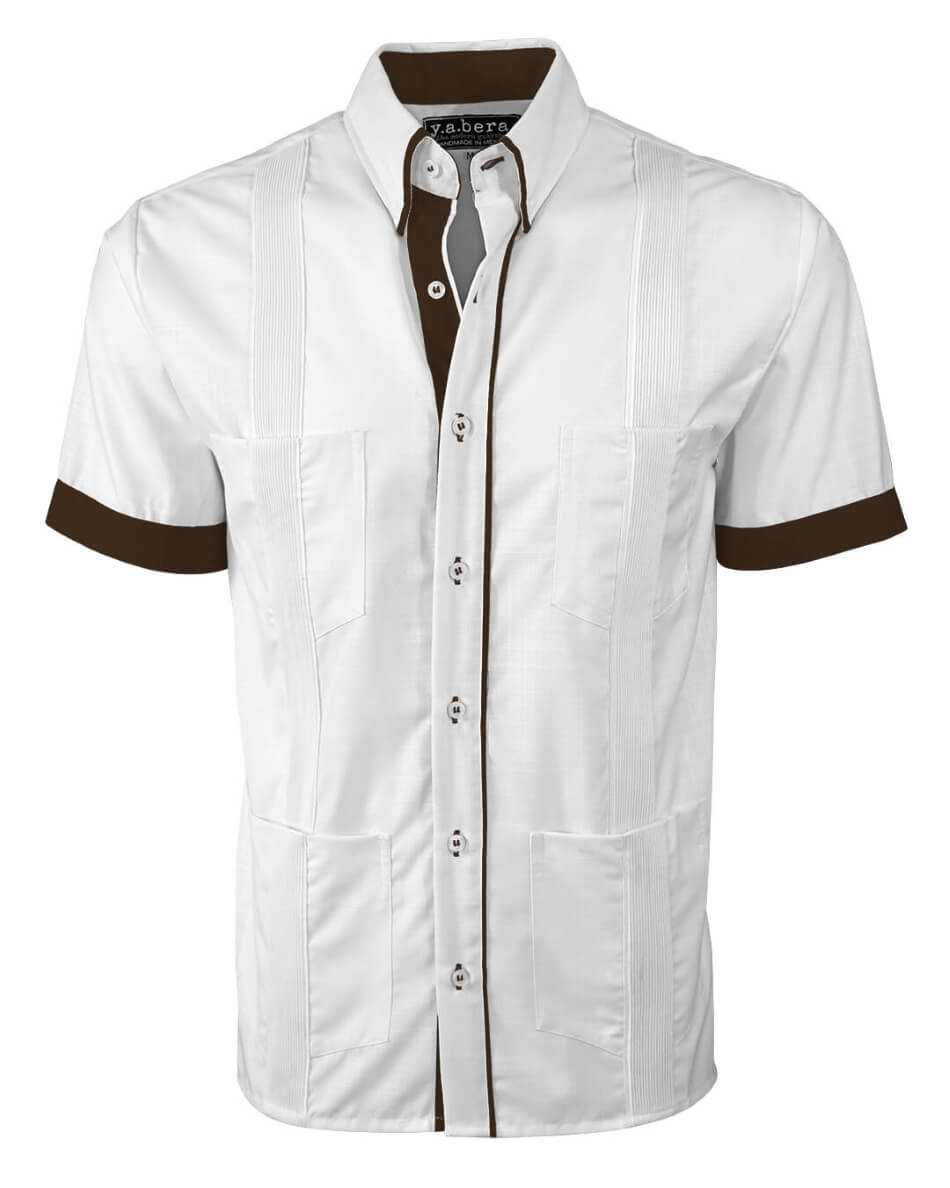 Couture Blanco Clásico Four Pocket Guayabera