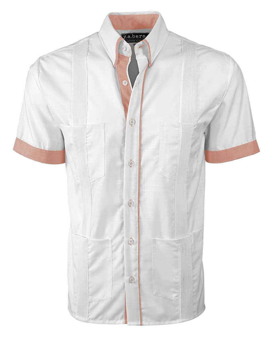 Couture Blanco Clásico Four Pocket Guayabera