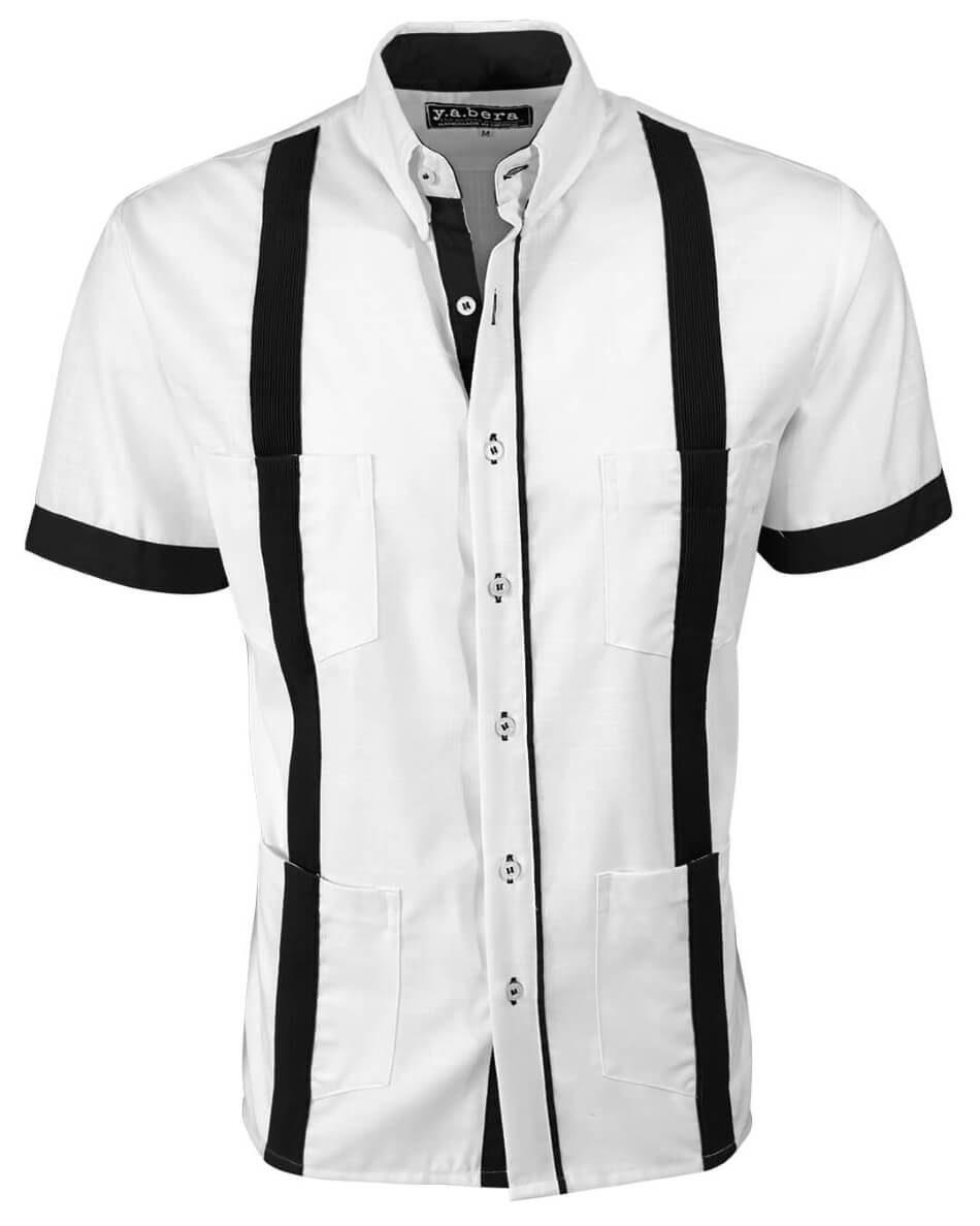 Couture Blanco Acentuada Four Pocket Guayabera