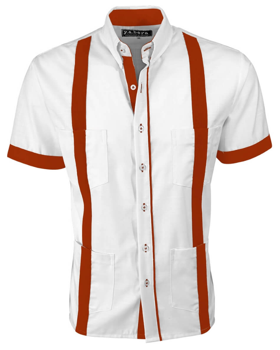 Couture Blanco Acentuada Four Pocket Guayabera