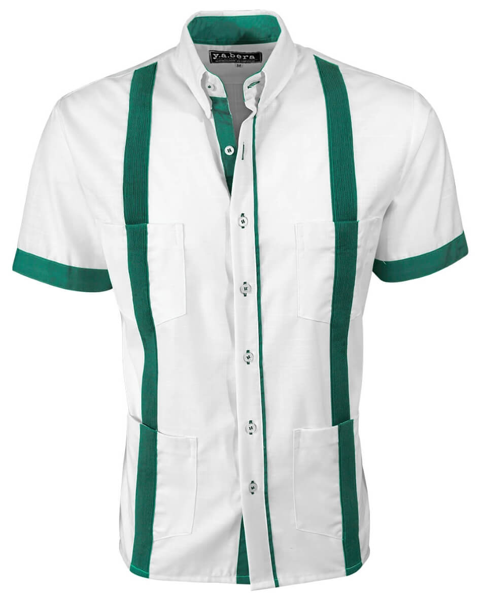 Couture Blanco Acentuada Four Pocket Guayabera