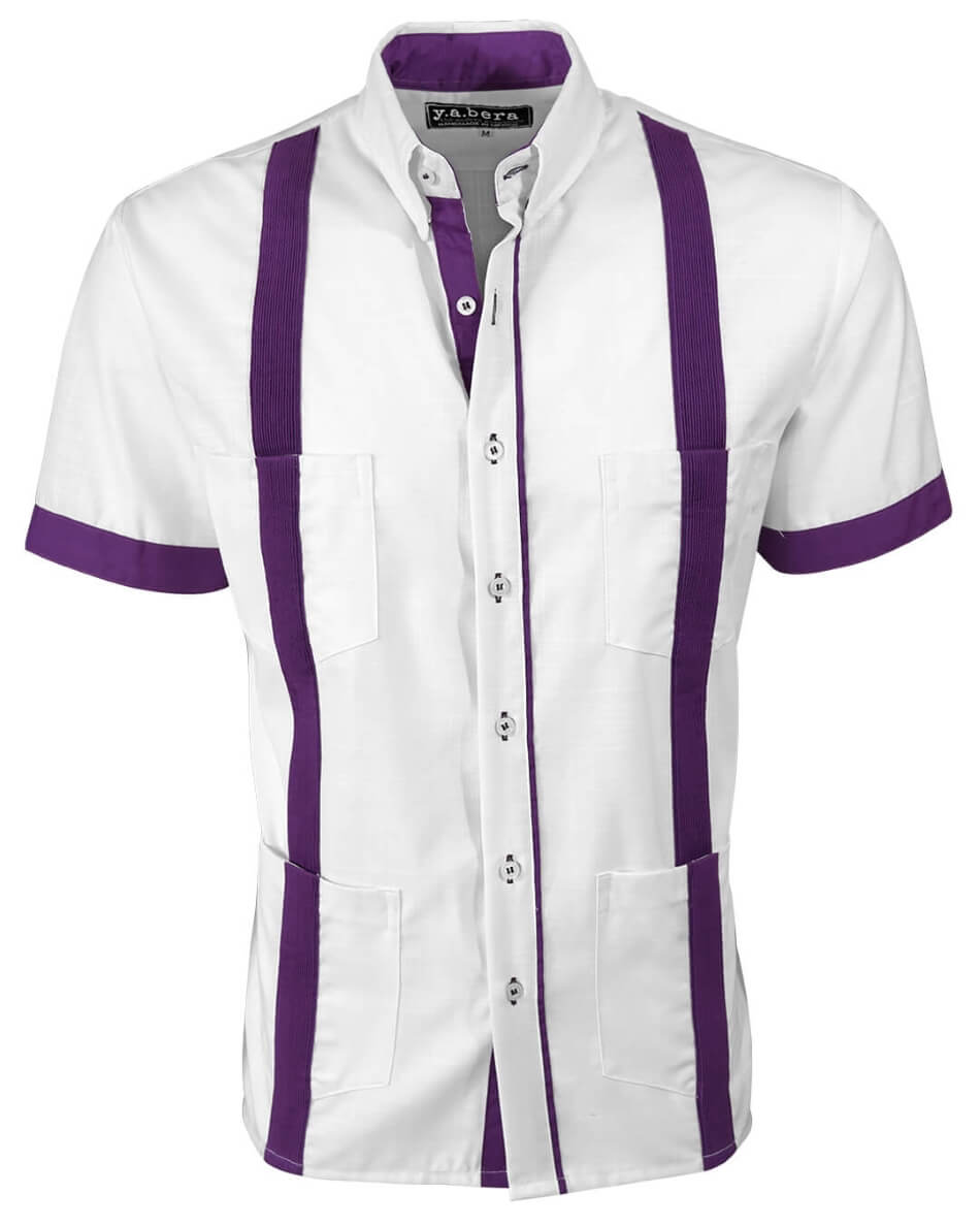 Couture Blanco Acentuada Four Pocket Guayabera