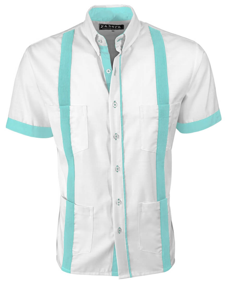 Couture Blanco Acentuada Four Pocket Guayabera