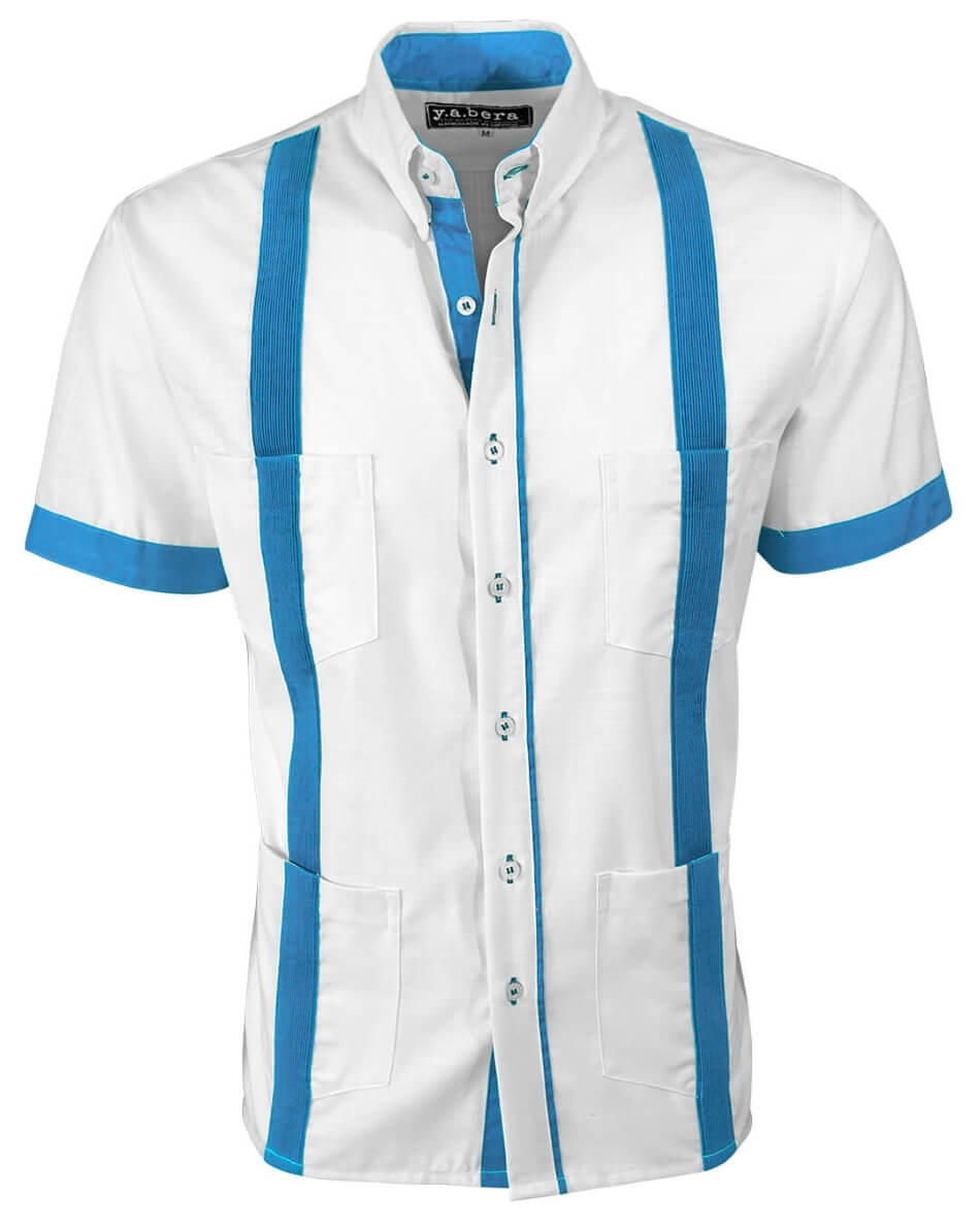 Couture Blanco Acentuada Four Pocket Guayabera
