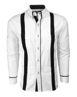 Couture Blanco Acentuada Four Pocket Guayabera