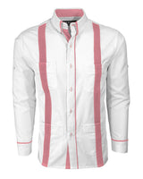 Couture Blanco Acentuada Four Pocket Guayabera