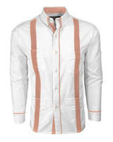 Couture Blanco Acentuada Four Pocket Guayabera